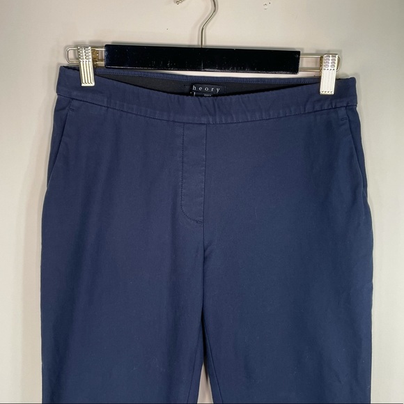 Theory Navy Pull On Slim Fit Slacks - Picture 7 of 7